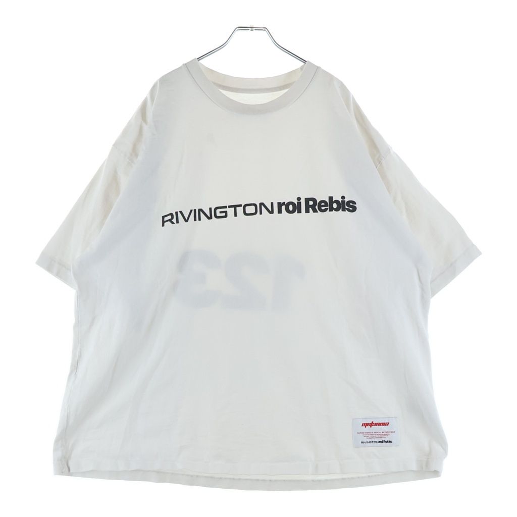 RRR123 RIVINGTON roi Rebis (リヴィントンロイレビス) METANOIA USO CVA TEE メタノイア ウソ シーブイエー ロゴデザインTシャツ 半袖クルーネックカットソー ホワイト 18,461円