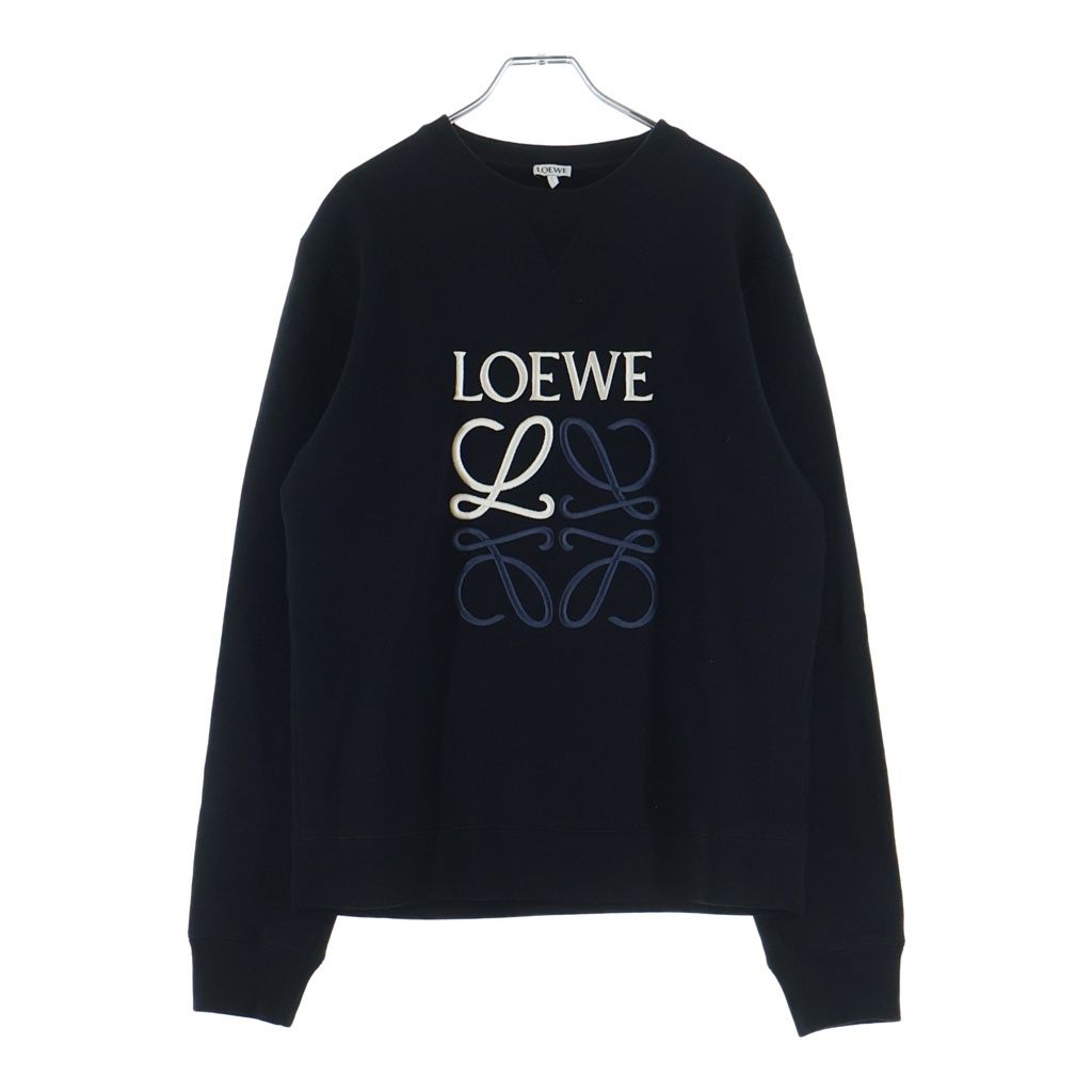 LOEWE (ロエベ) ANAGRAM SWEATSHIRT アナグラム スウェットシャツ トレーナー ブラック 1723938 H526Y24J07