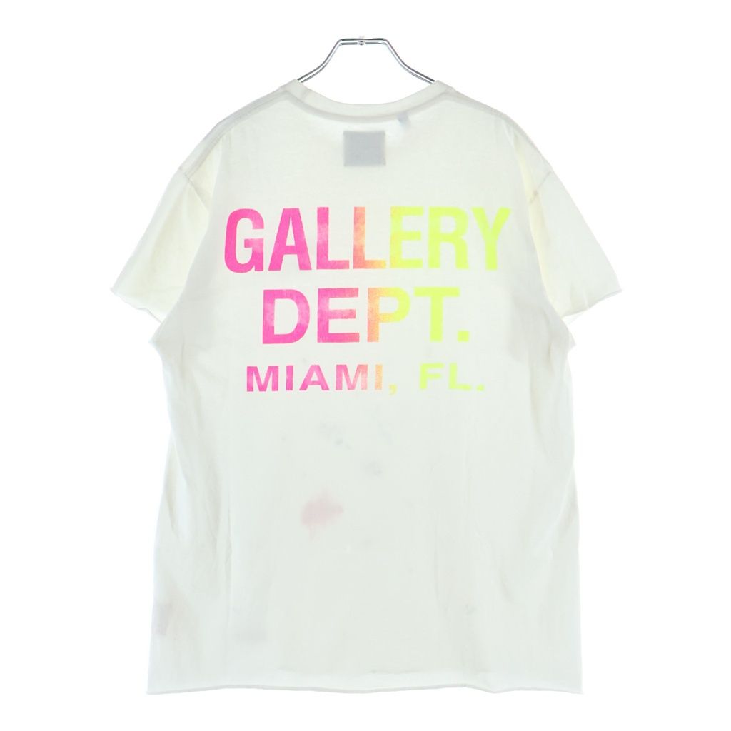 GALLERY DEPT. (ギャラリーデプト) 23AW MIAMI BOARDWALK マイアミ ボードワーク クルーネック半袖Tシャツ カットソー ホワイト BWK-1030