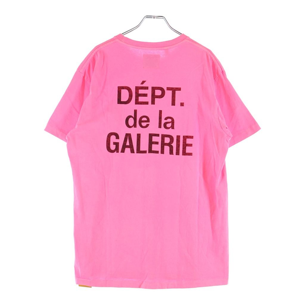 GALLERY DEPT. (ギャラリーデプト) FRENCH LOGO フレンチ ロゴプリント クルーネック半袖Tシャツ カットソー ピンク