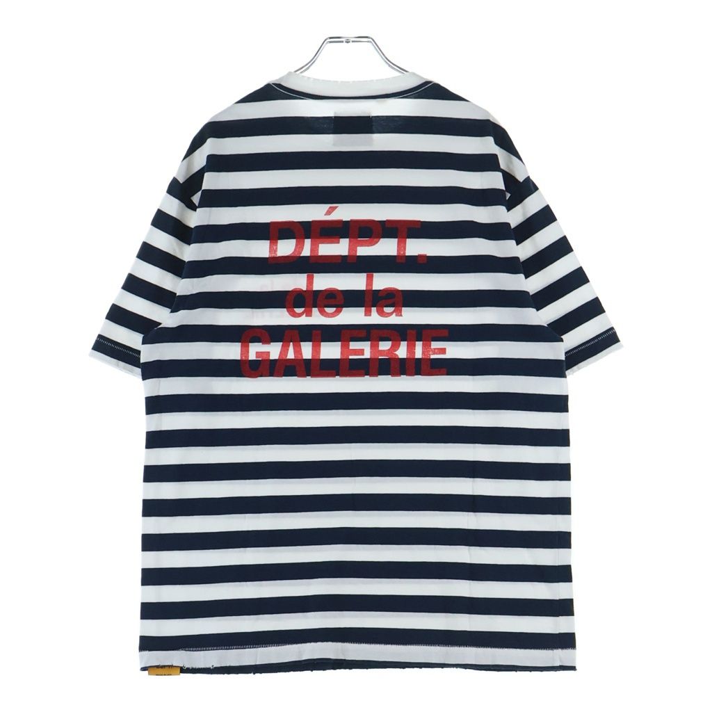 GALLERY DEPT. (ギャラリーデプト) FRENCH TEE フレンチ ボーダー クルーネック半袖Tシャツ カットソー ネイビー/ホワイト