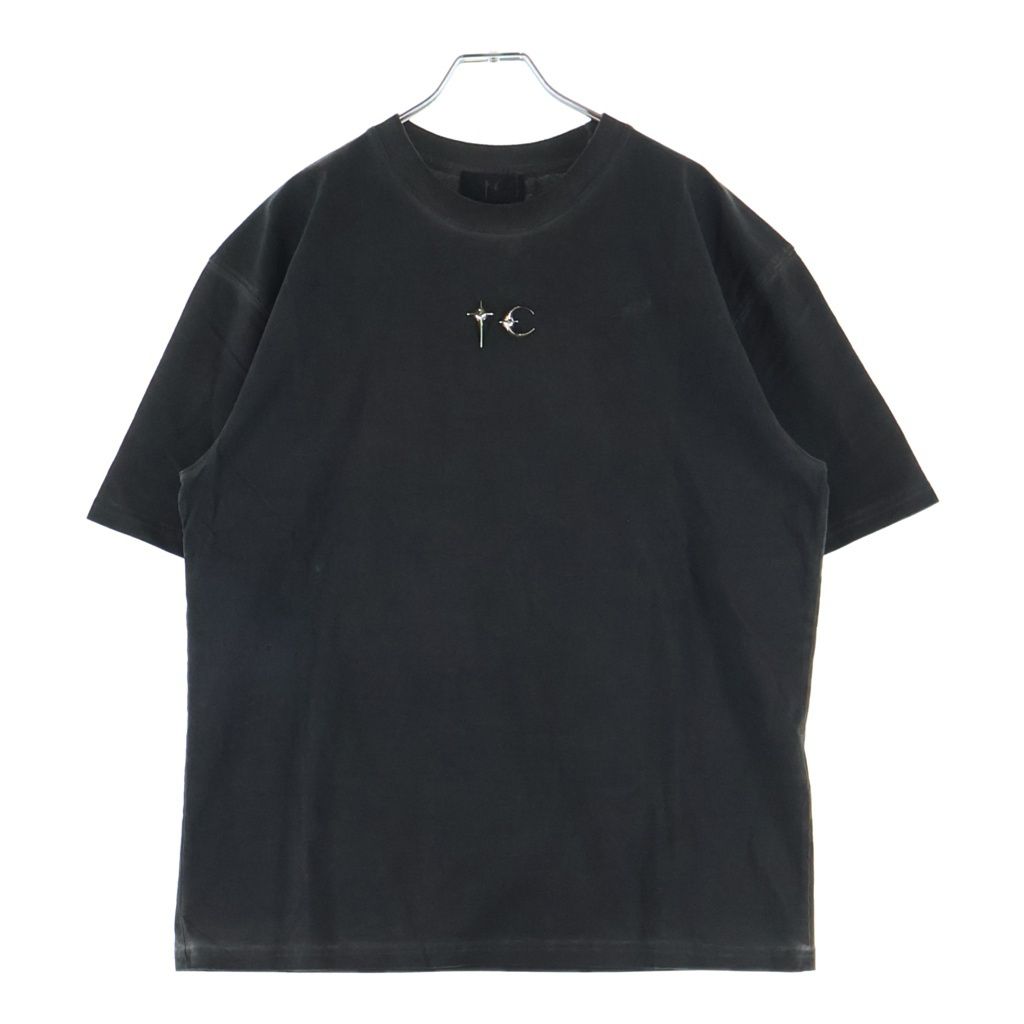 THUG CLUB (サグクラブ) TC BASIC T-SHIRT フロントロゴスタッズ クルーネック半袖カットソーTシャツ TC24TS1503