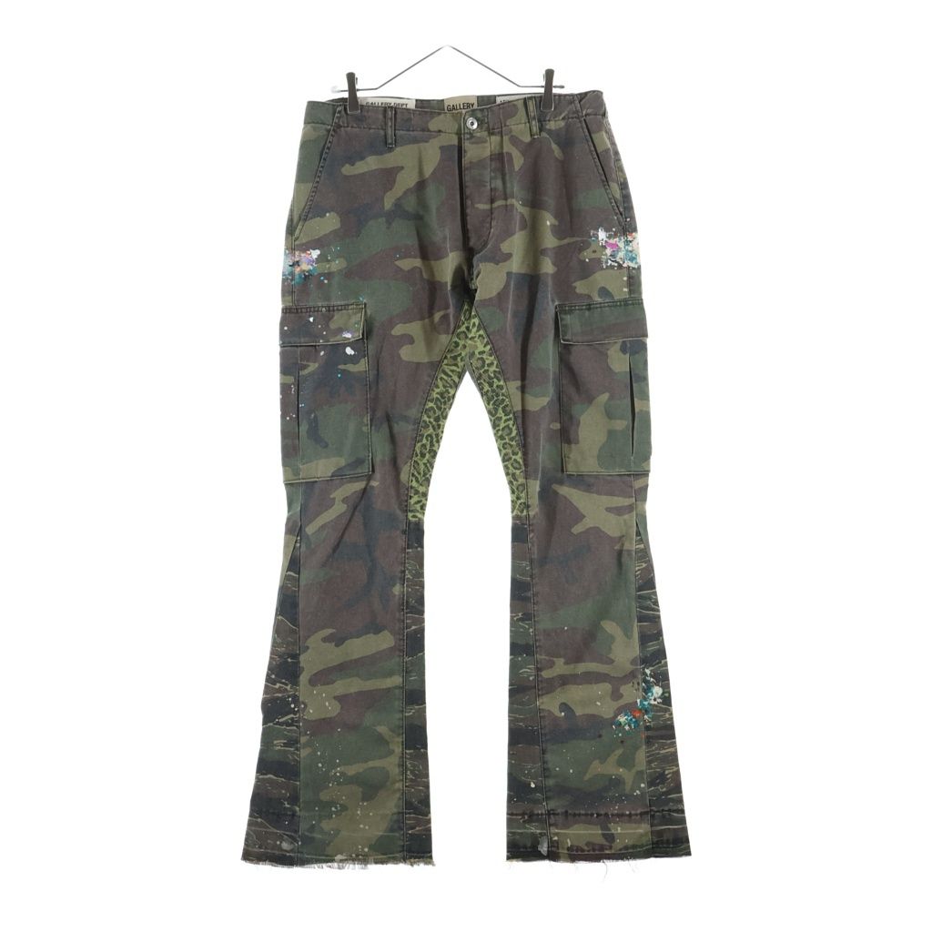GALLERY DEPT. (ギャラリーデプト) CAMO FLARE CARPENTER PANTS カモ フレア カーペンター カーゴパンツ カーキ