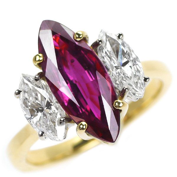 K18YG パープルサファイア ダイヤモンド リング 2.41ct - メルカリ
