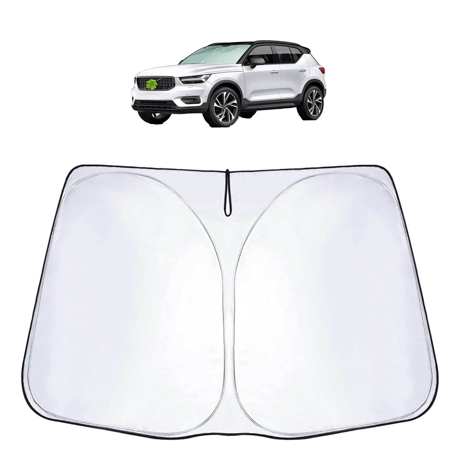 新品 【RUIYA】ボルボXC40 専用 サンシェード 車 フロント 断熱シート 遮光シート XC40 フロントガラスカバー 日除け 紫外線 UVカット 日差しカット 遮光 断熱 暑さ対策 車中泊 折り畳み式 ボルボXC40 アクセサリー カスタムパーツ 車種