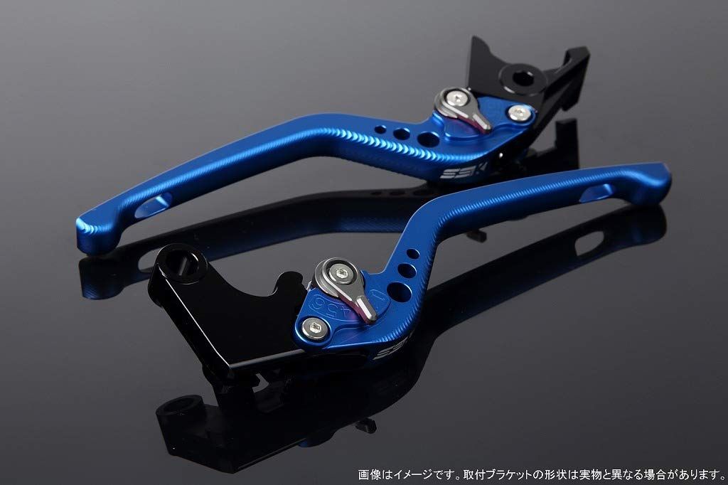 新品 SSK スピードラ アジャストレバーセット 3Dロング レバー本体カラー:マットブルー アジャスターカラー:マットチタン SUZUKI GSX-S125/GSX-R125 2017-2019