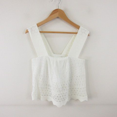 エーエルシー A.L.C. ニット ノースリーブ オフホワイト 白 XS *T814 8,393円
