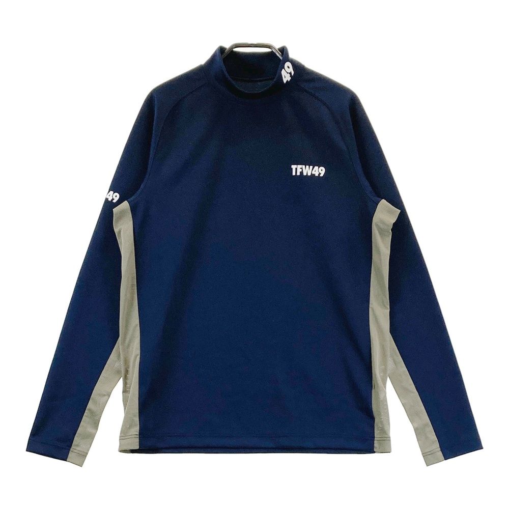 サイズ：L TFW49 ティーエフダブリューフォーティーナイン ハイネック 長袖Tシャツ ネイビー系 [240101703214] ゴルフウェア メンズ ストスト 9,636円