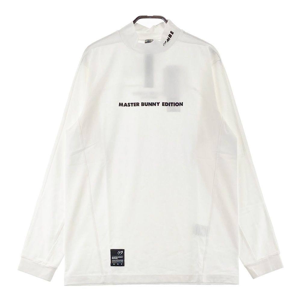サイズ：4 MASTER BUNNY EDITION マスターバニーエディション モックネック長袖Tシャツ ホワイト系 [240101705236] ゴルフウェア メンズ ストスト