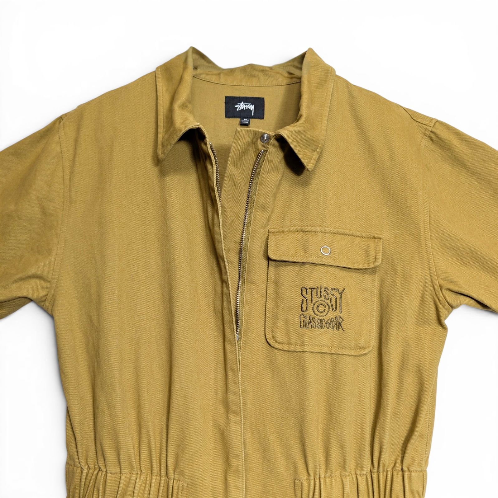 OLD STUSSY CLASSIC GEAR ジャンプスーツ size M オリーブカーキ ステューシー カバーオール オーバーオール オールインワン