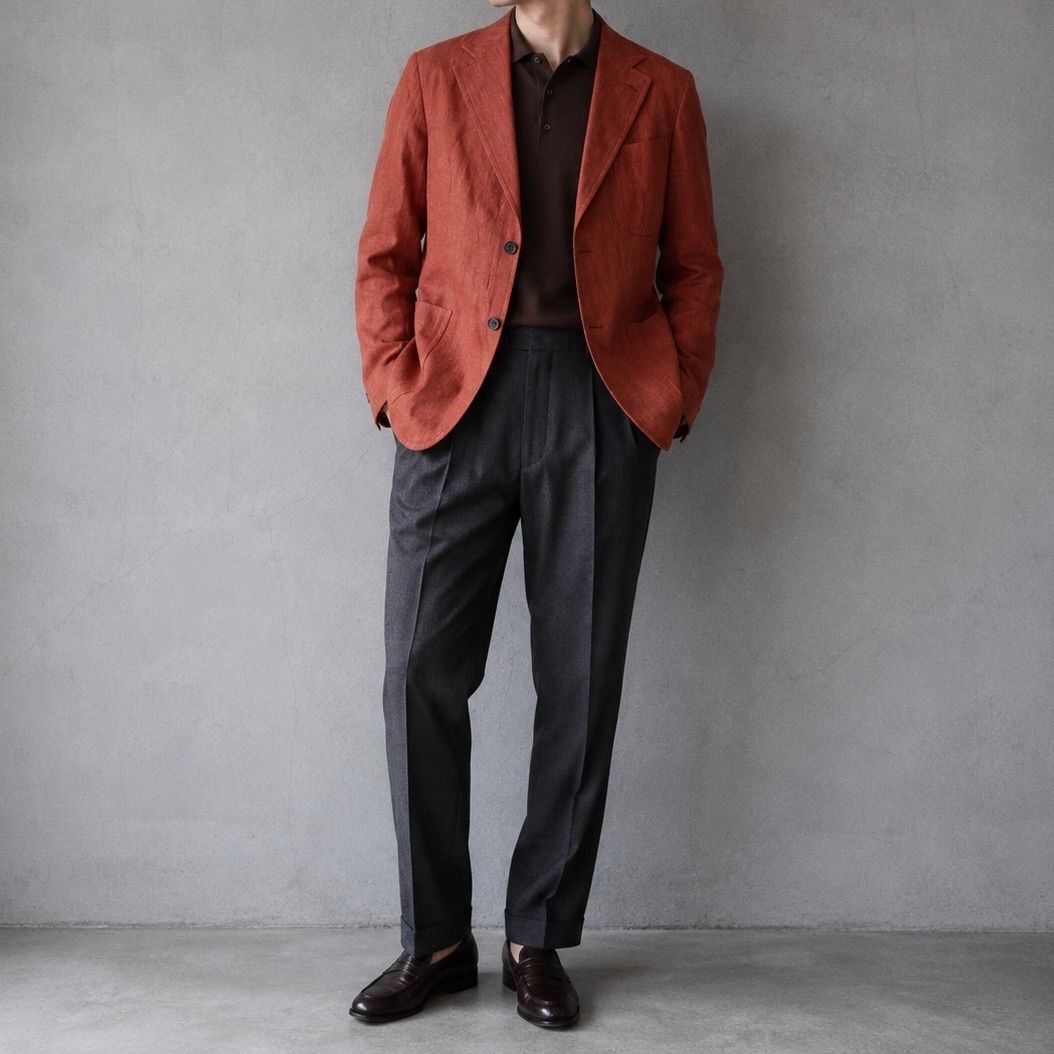 MARIANO RUBINACCI / linen tailored jacket