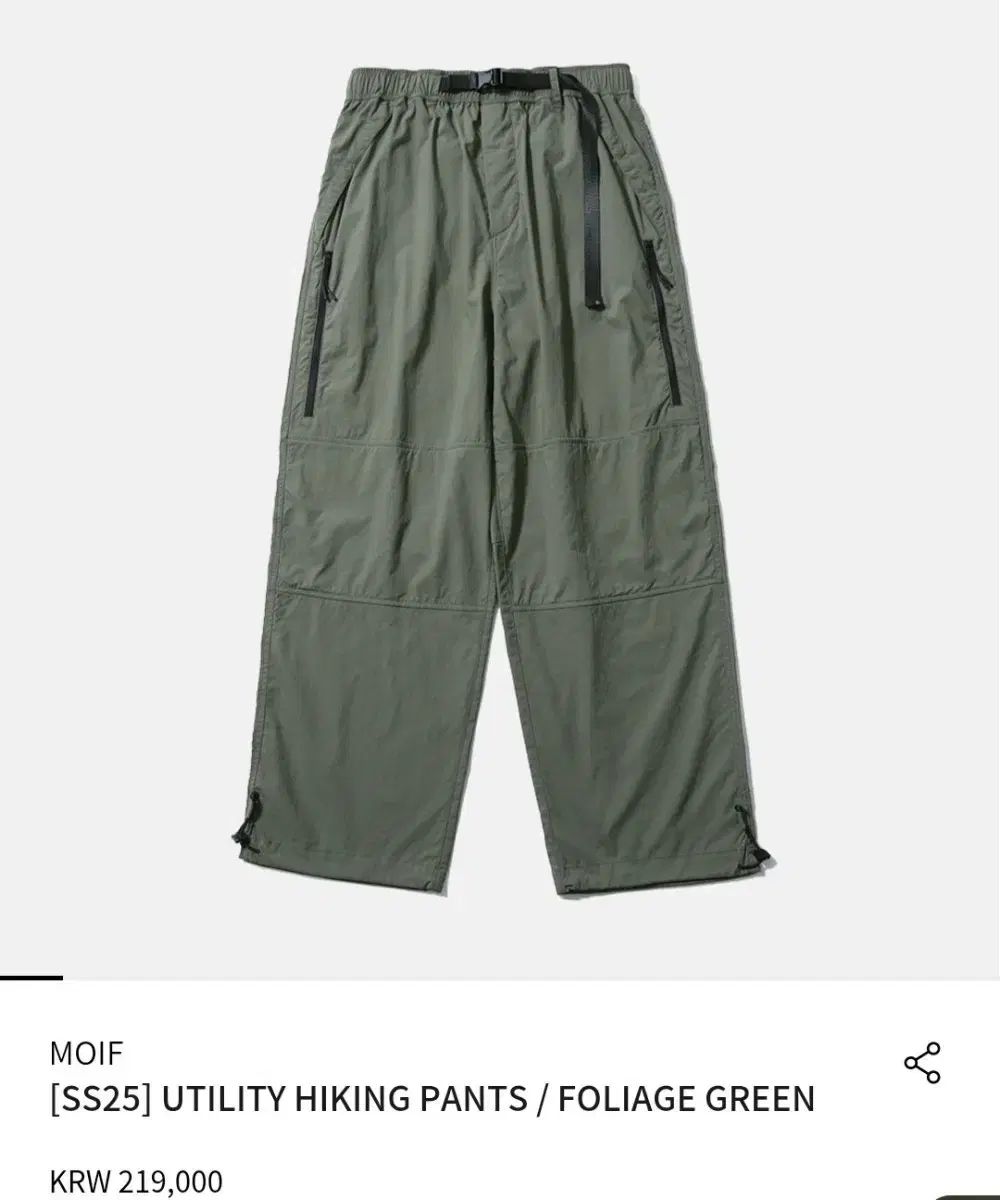 モイフ ユーティリティ ハイキング パンツ 2 ポリ カレッジ グリーン
