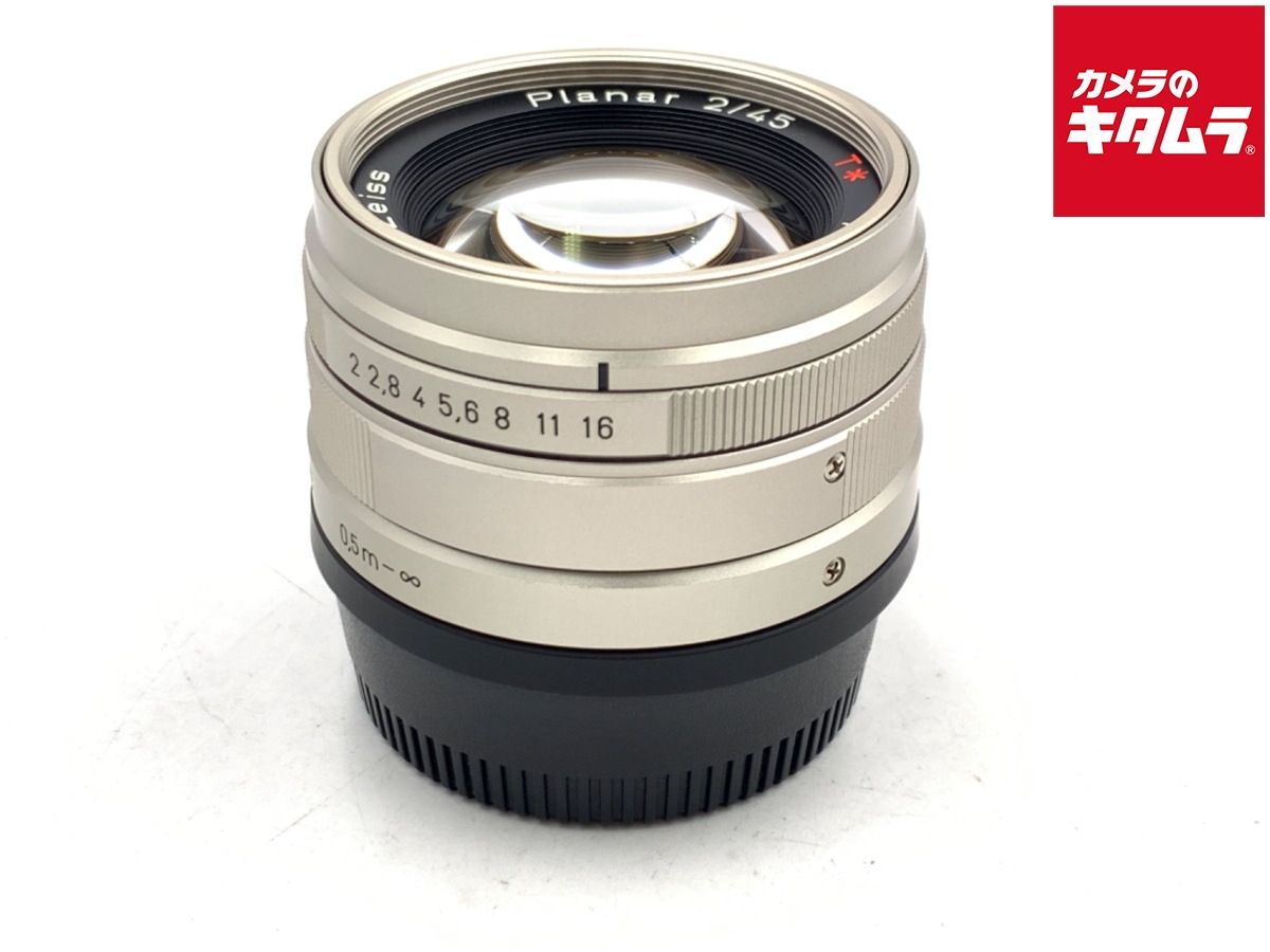 【中古】 【良品】 コンタックス プラナー T* G 45/2 クローム