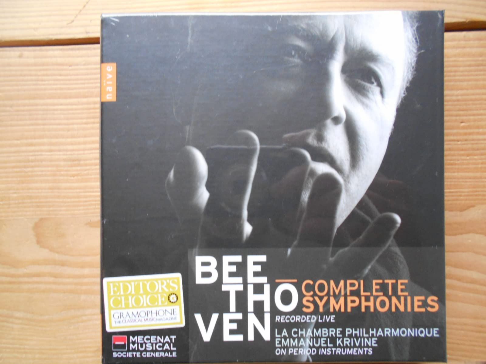【CD】ベートーヴェン : 交響曲全集 (Beethoven : Complete Symphonies (recorded live) / La Chambre Philharmonique , Emmanuel Krivine (on peri