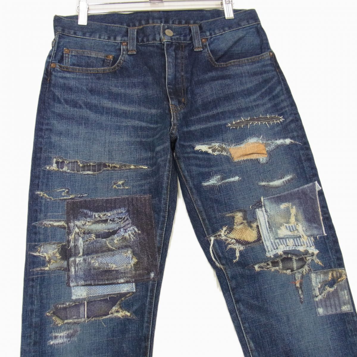 ◇KOJIMA GENES ハードクラッシュ リペア加工メンズ ジーンズ ジーパン