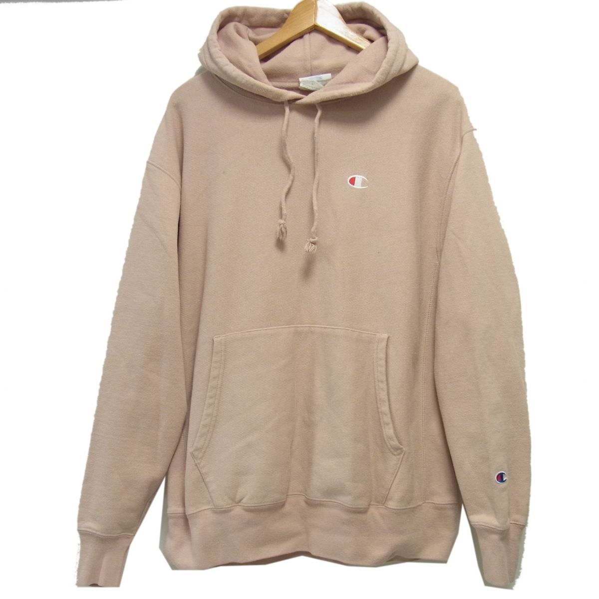 ☆Champion US企画 リバースウィーブ スウェット パーカー JPN 2XL ホンジュラス製 復刻青単タグ 目付き ビッグサイズ 古着 フーディー