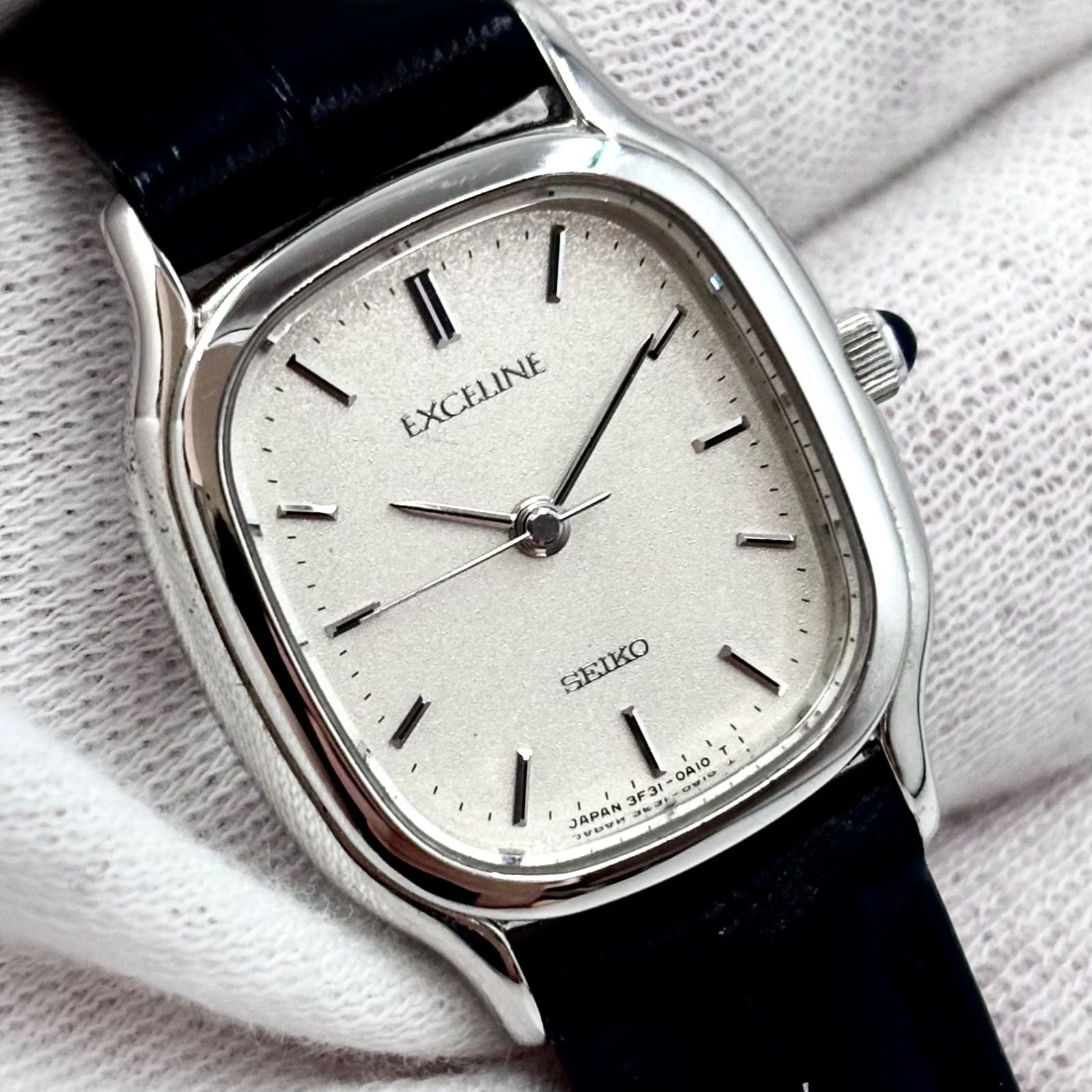 【稼働/新品ベルト】SEIKO/セイコー EXCELINE/エクセリーヌ 腕時計/ドレスウォッチ クォーツ トノー Cal.3F31 年差±20秒 超高精度ムーブメント レディース