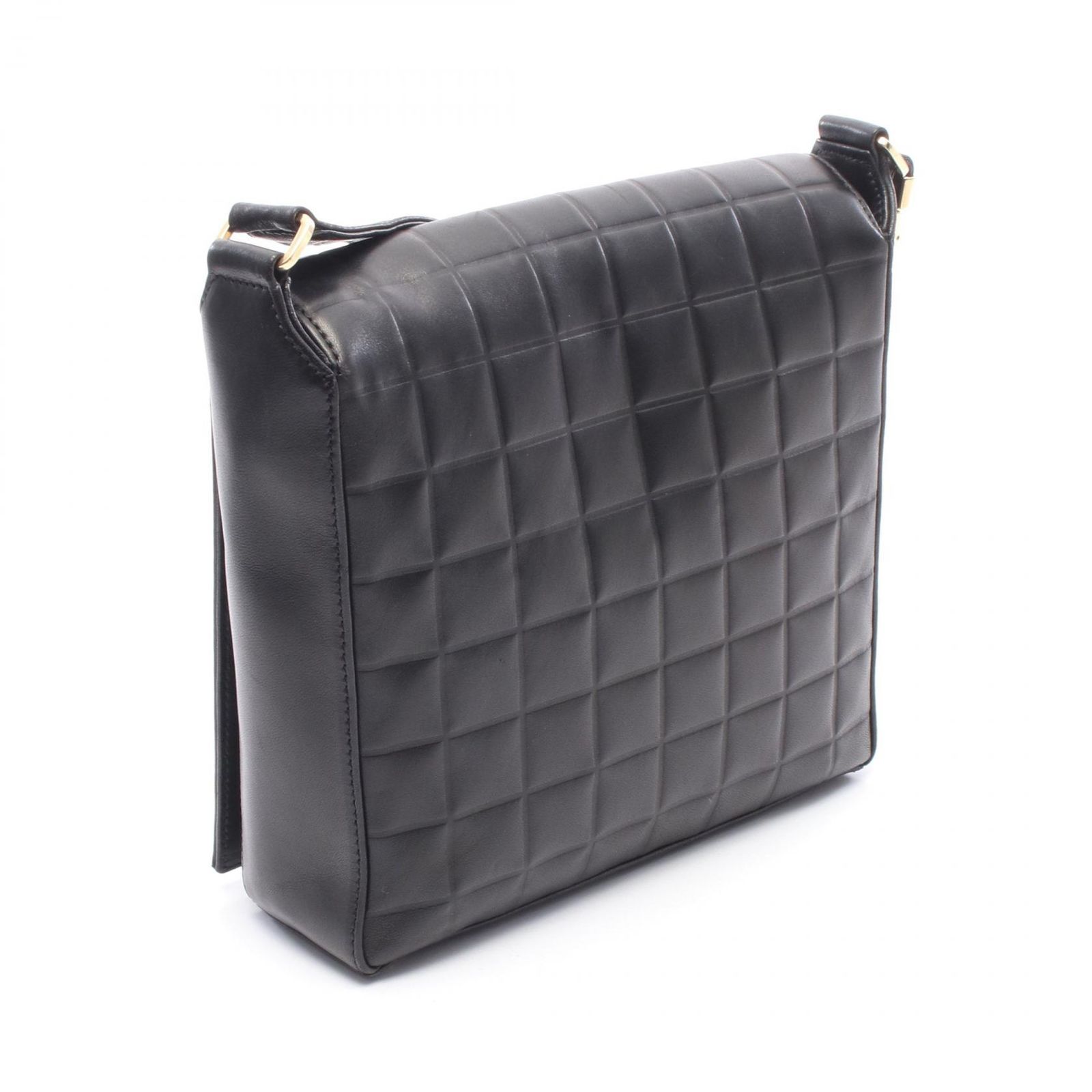 シャネル CHANEL ショルダーバッグ チョコバー ココマーク ブラック 