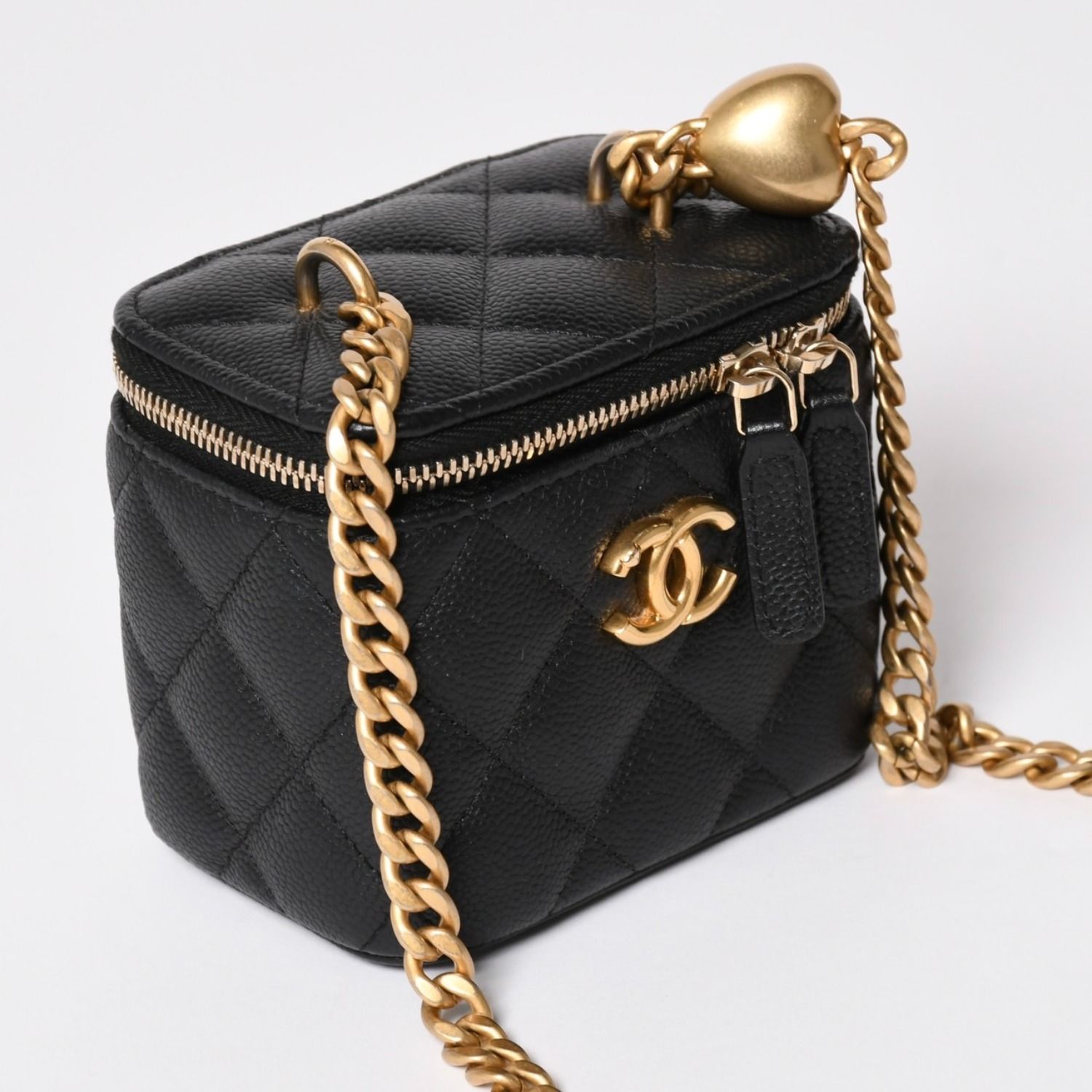 極美品 CHANEL シャネル ミニバニティ チェーンショルダーバッグ 