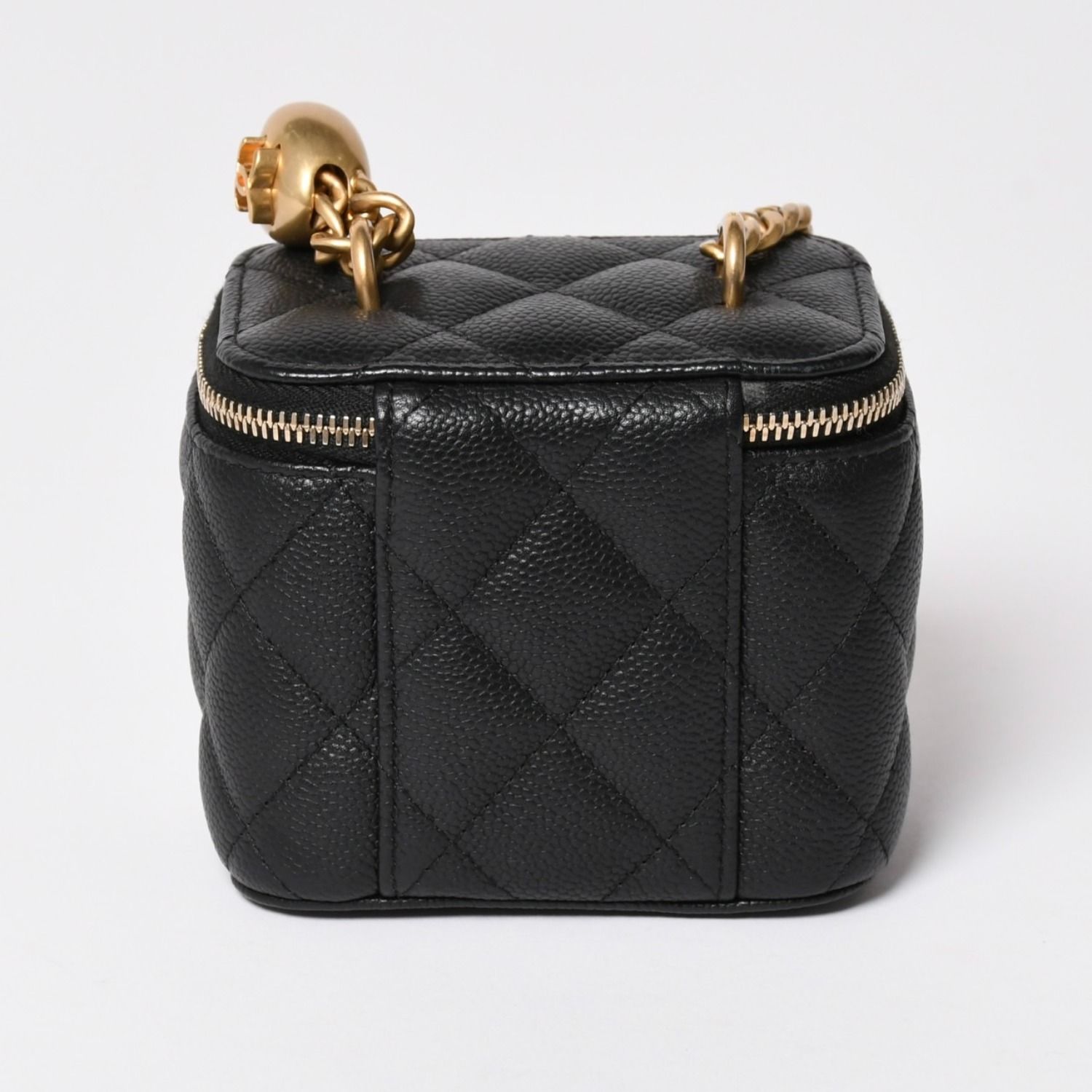 極美品 CHANEL シャネル ミニバニティ チェーンショルダーバッグ 