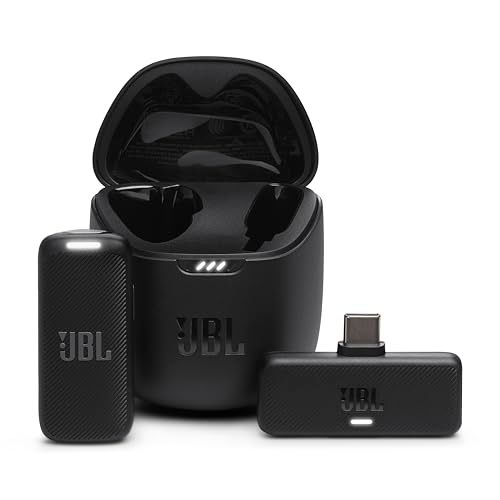 JBL QUANTUM STREAM WIRELESS クリップオンタイプ/USB Type-C 2.4GHzドングルワイヤレスコンデンサーマイク/IPX4防水/接続距離約100m/ノイズキャンセリング機能搭載/コンテンツクリエーター/ストリ 825acf4a