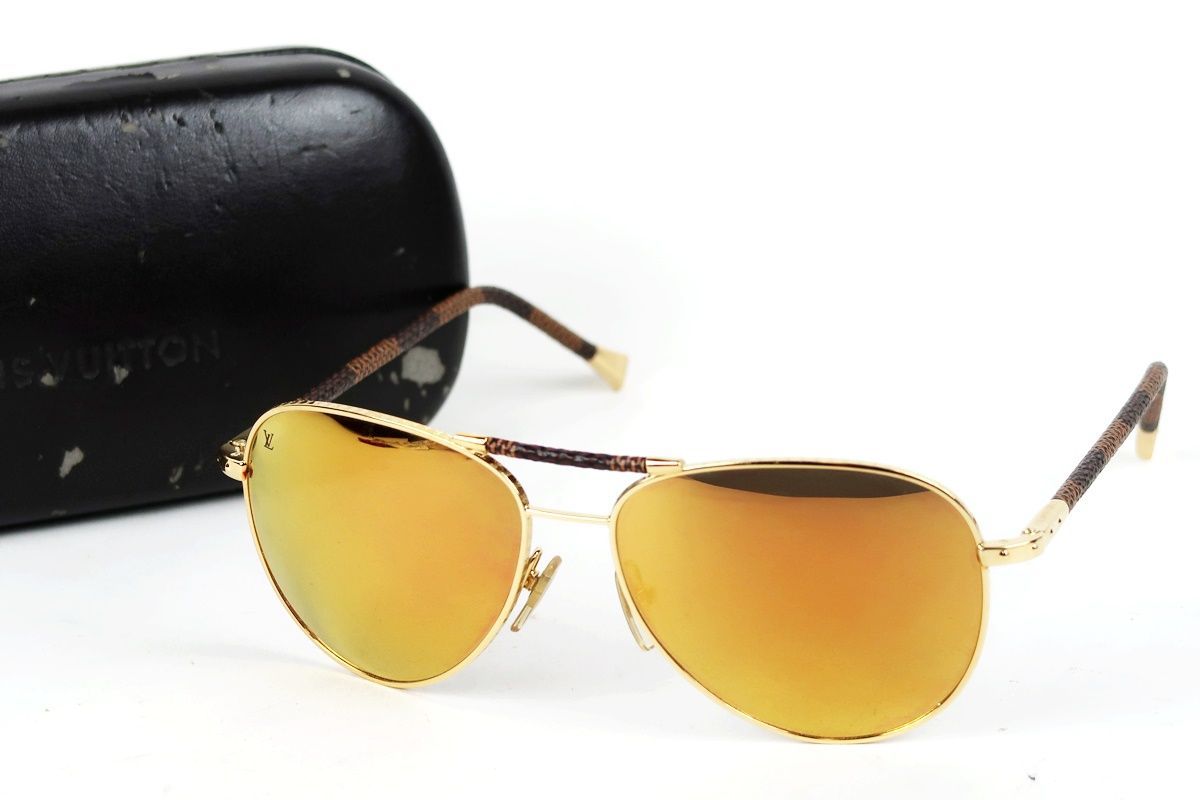 【美品】LOUIS VUITTON ヴィトン ダミエ サングラス 小物 ブランド ZO79OU 948 58□15【SY89】