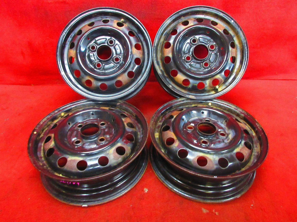 スチール ホイール 4本 ホンダ ライフ JB5系 純正 13×4.00B 4穴 PCD