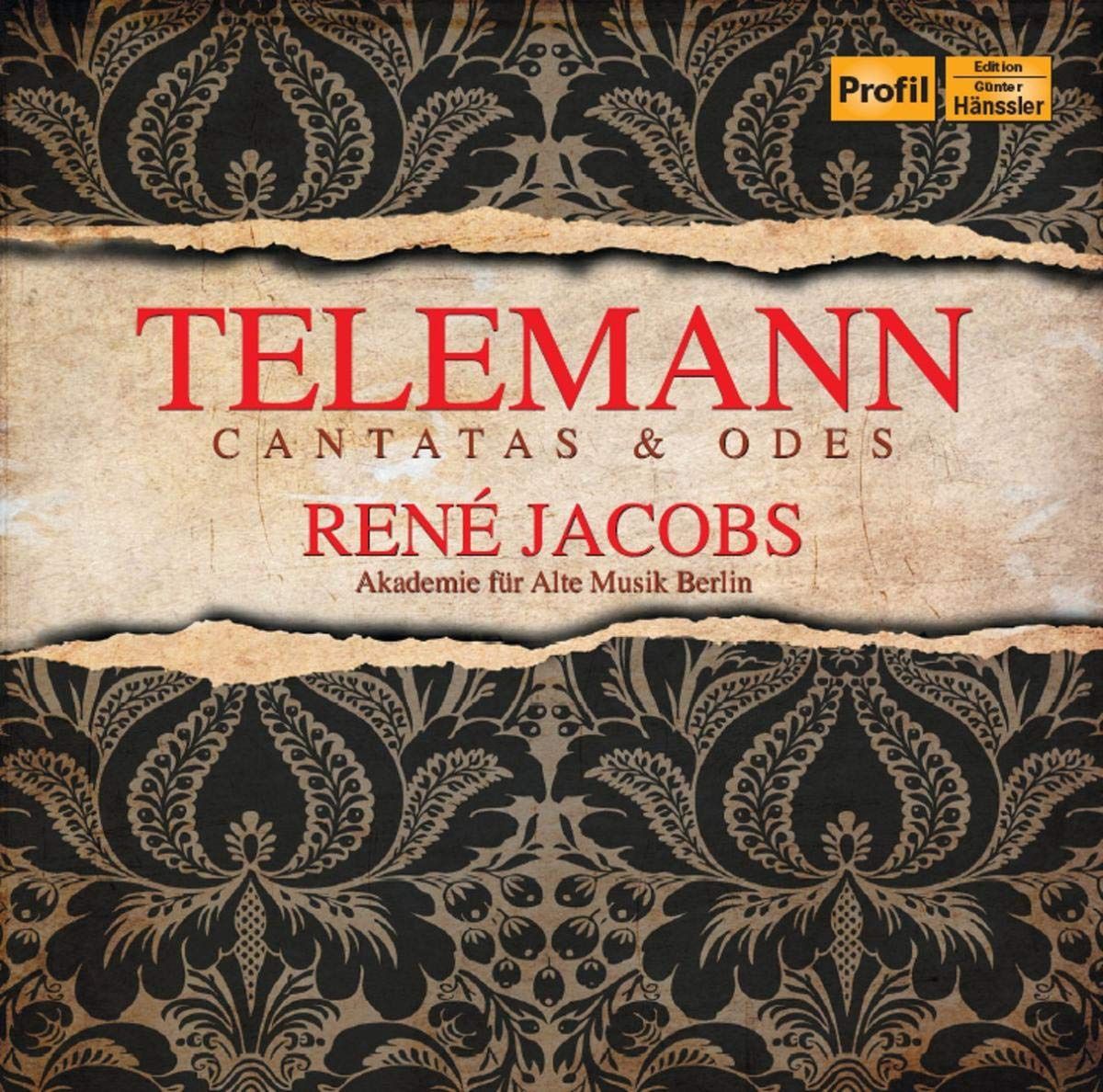 【CD】テレマン : アルトのためのカンタータとオード集 (Telemann: Cantatas & Odes / Rene Jacobs, Akademie fur Alte Musik Berlin) [輸入盤]
