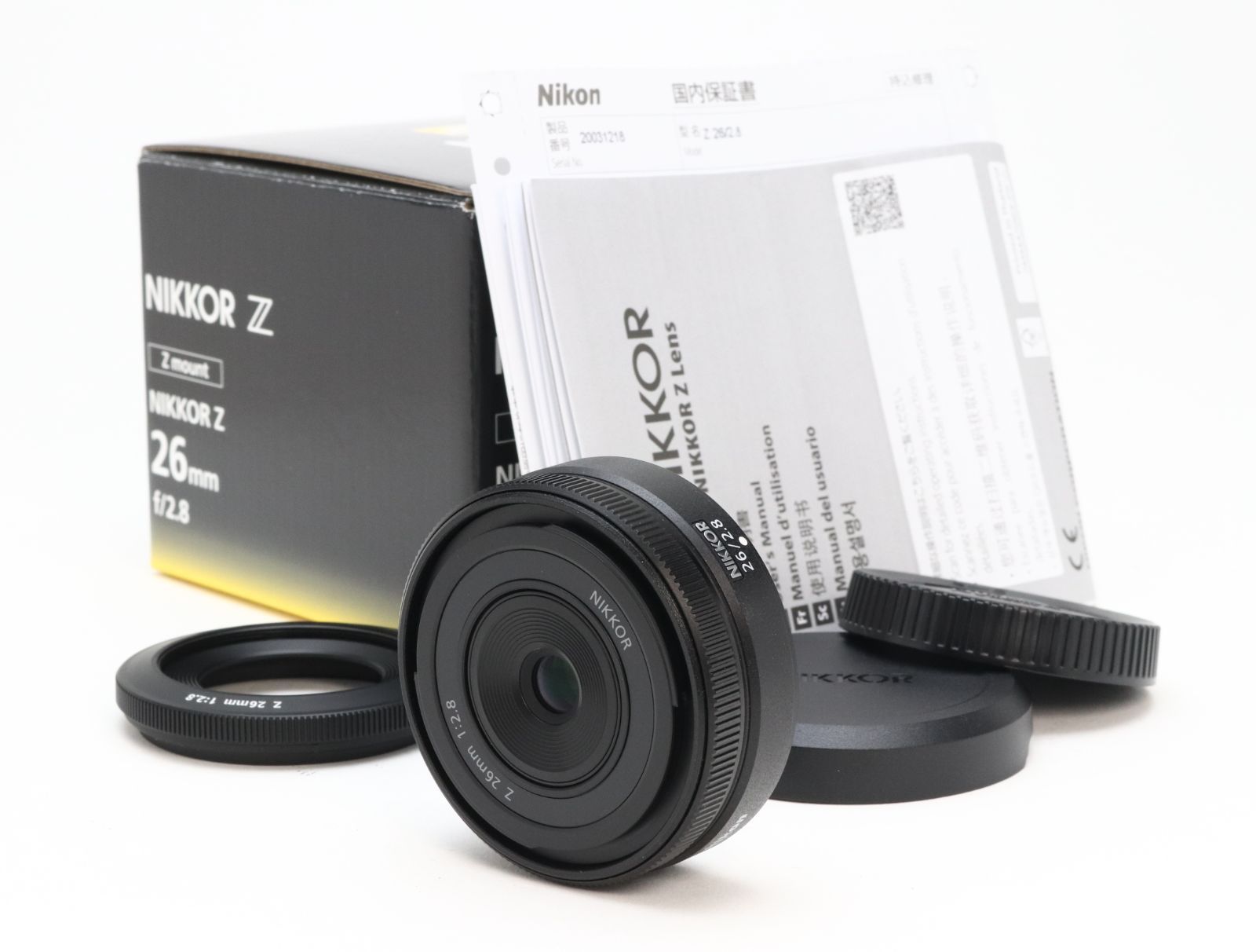 AA- (極上品) Nikon ニコン NIKKOR Z 26mm F2.8 Zマウント 初期不良