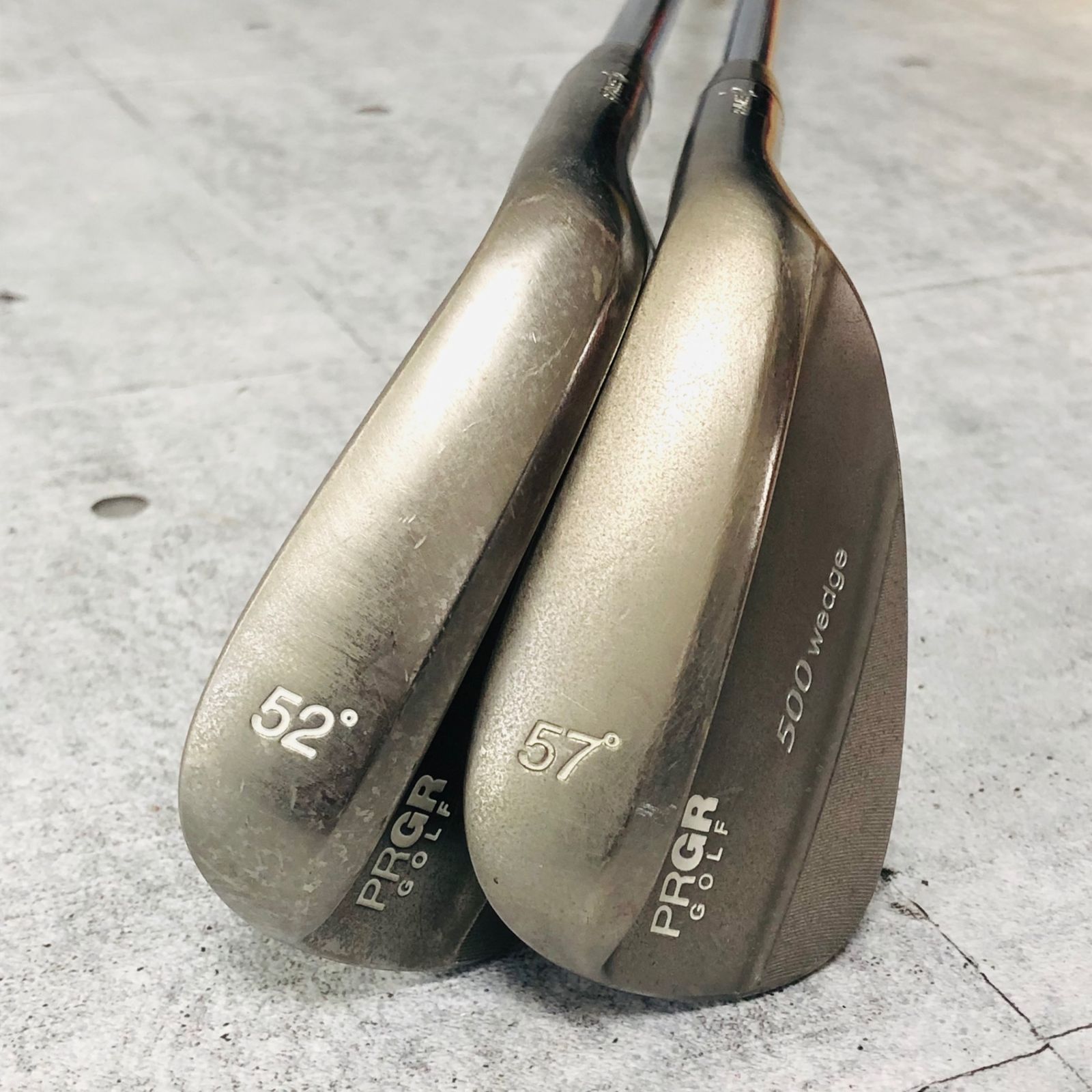 保証付】PRGR プロギア 500 wedge 52° 57° 2本 メンズゴルフ クラブ