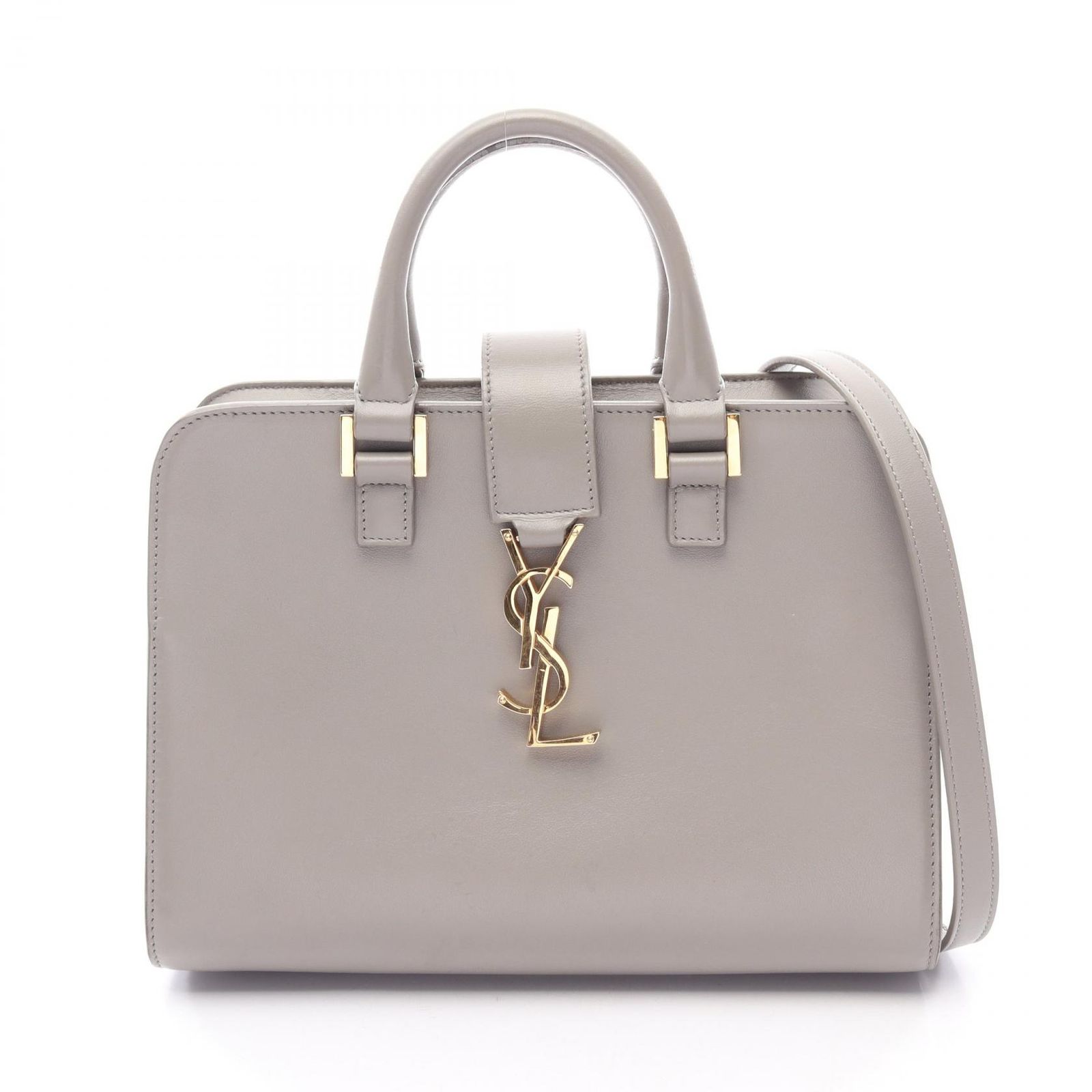 YVES SAINT LAURENT イヴ・サンローラン モノグラム ベイビーカバス 2WAY ハンドバッグ