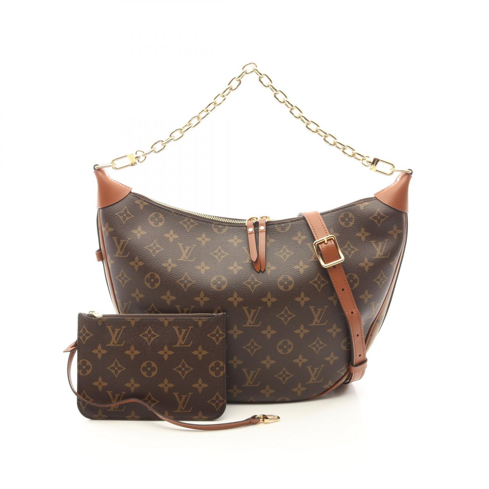 LOUIS VUITTON ルイ・ヴィトン ループ ホーボー モノグラムリバース ショルダーバッグ