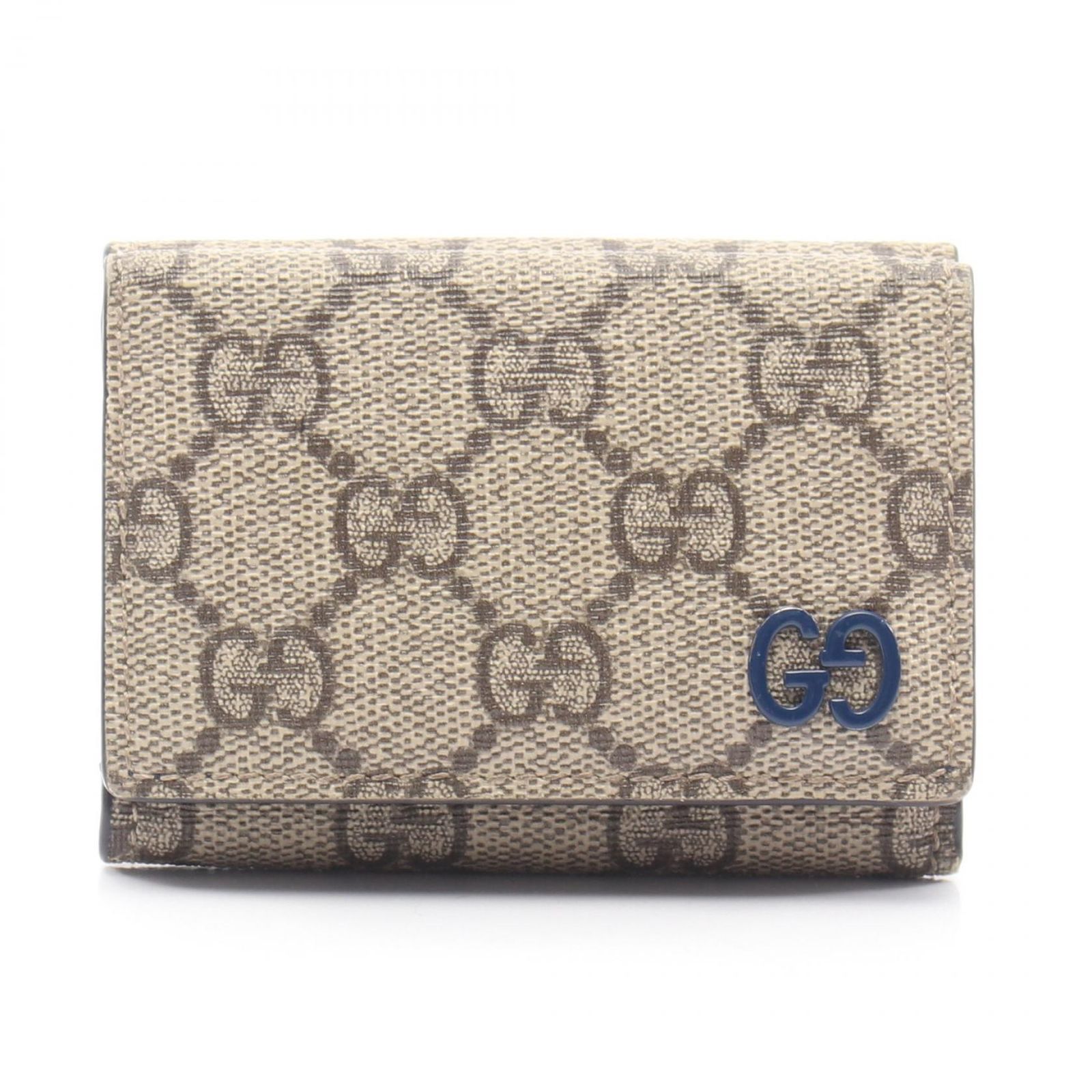 GUCCI グッチ GGディテール付き ミニウォレット GGスプリーム 三つ折り財布