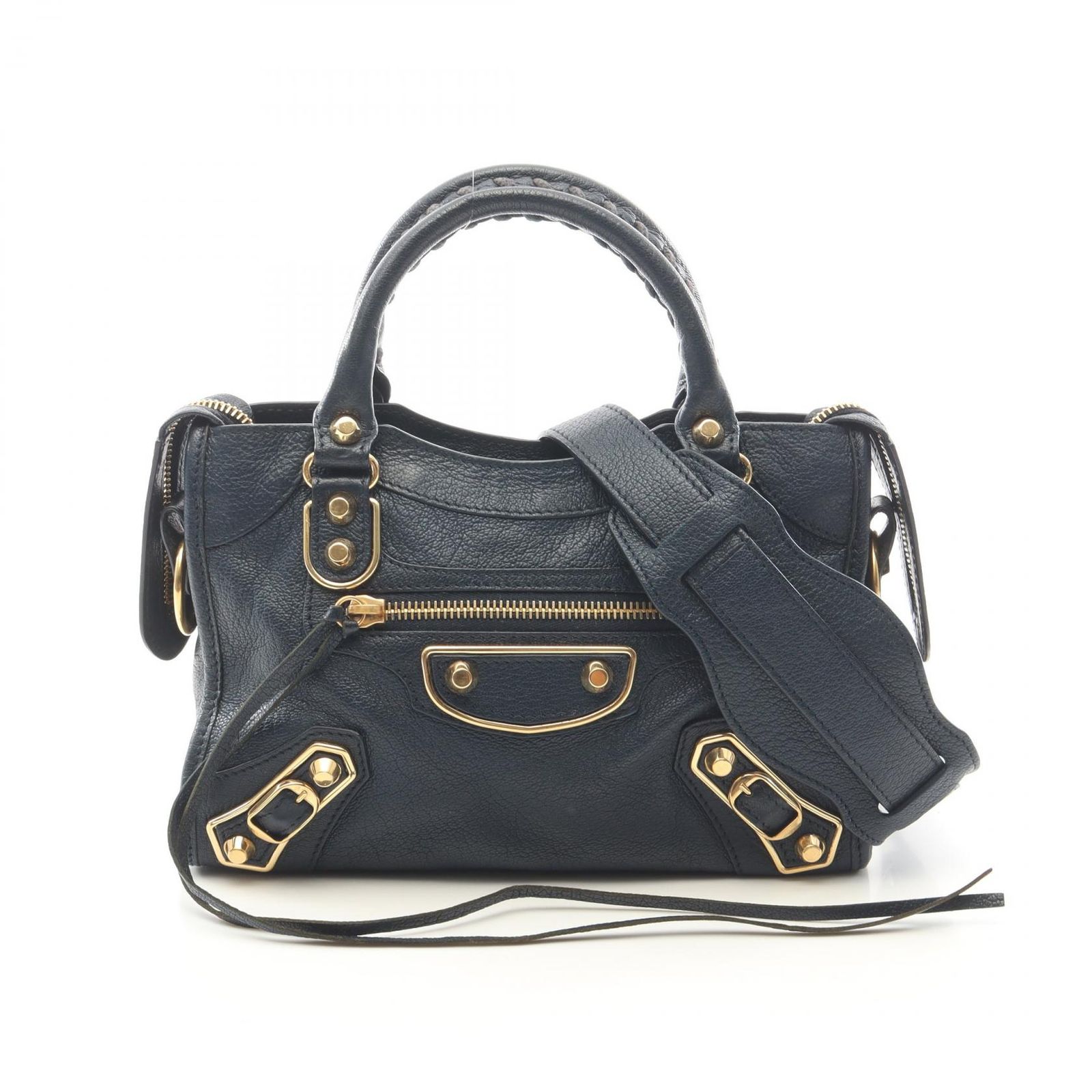 BALENCIAGA バレンシアガ クラシック メタリック エッジ ミニ シティ 2WAY ハンドバッグ