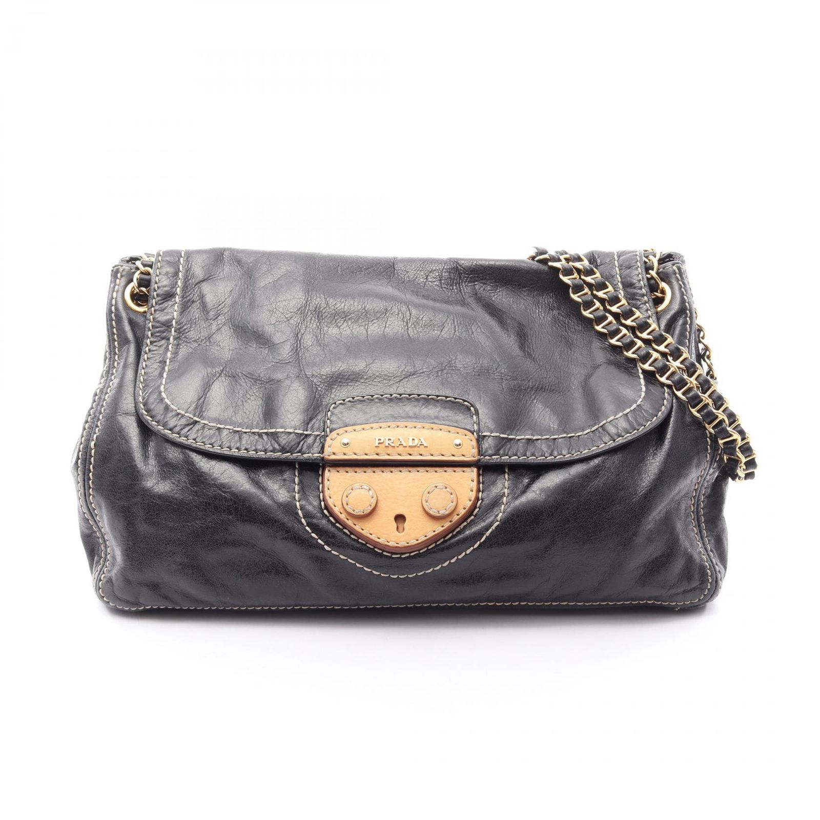 PRADA プラダ VITELLO SHINE ショルダーバッグ - メルカリ