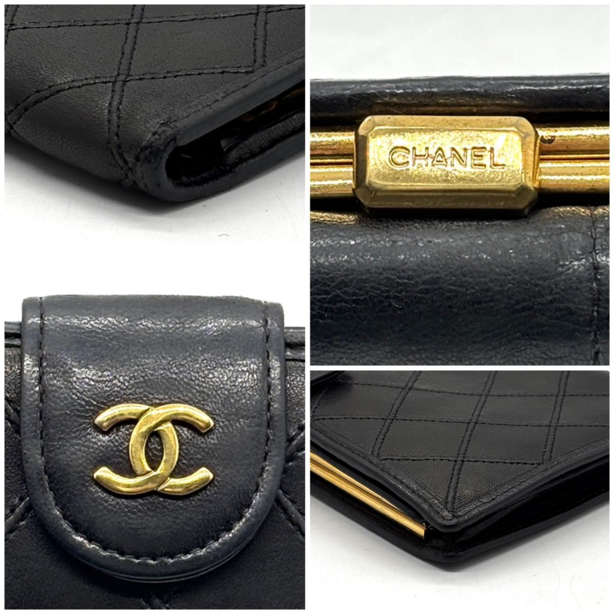静寂に滲む気品】 CHANEL 長財布 マトラッセ ココマーク ビコローレ