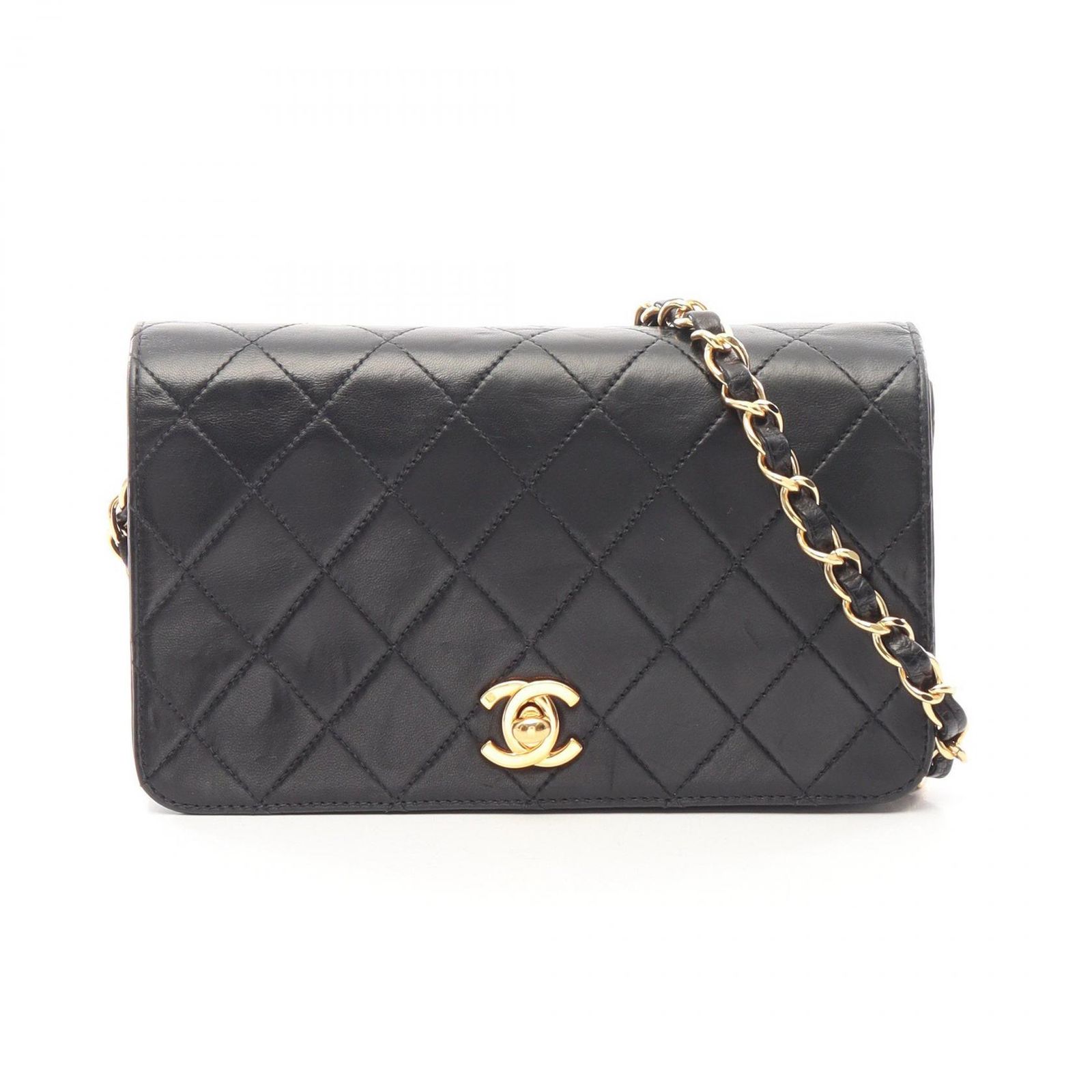 CHANEL シャネル ミニマトラッセ フルフラップ ターンロック ショルダーバッグ