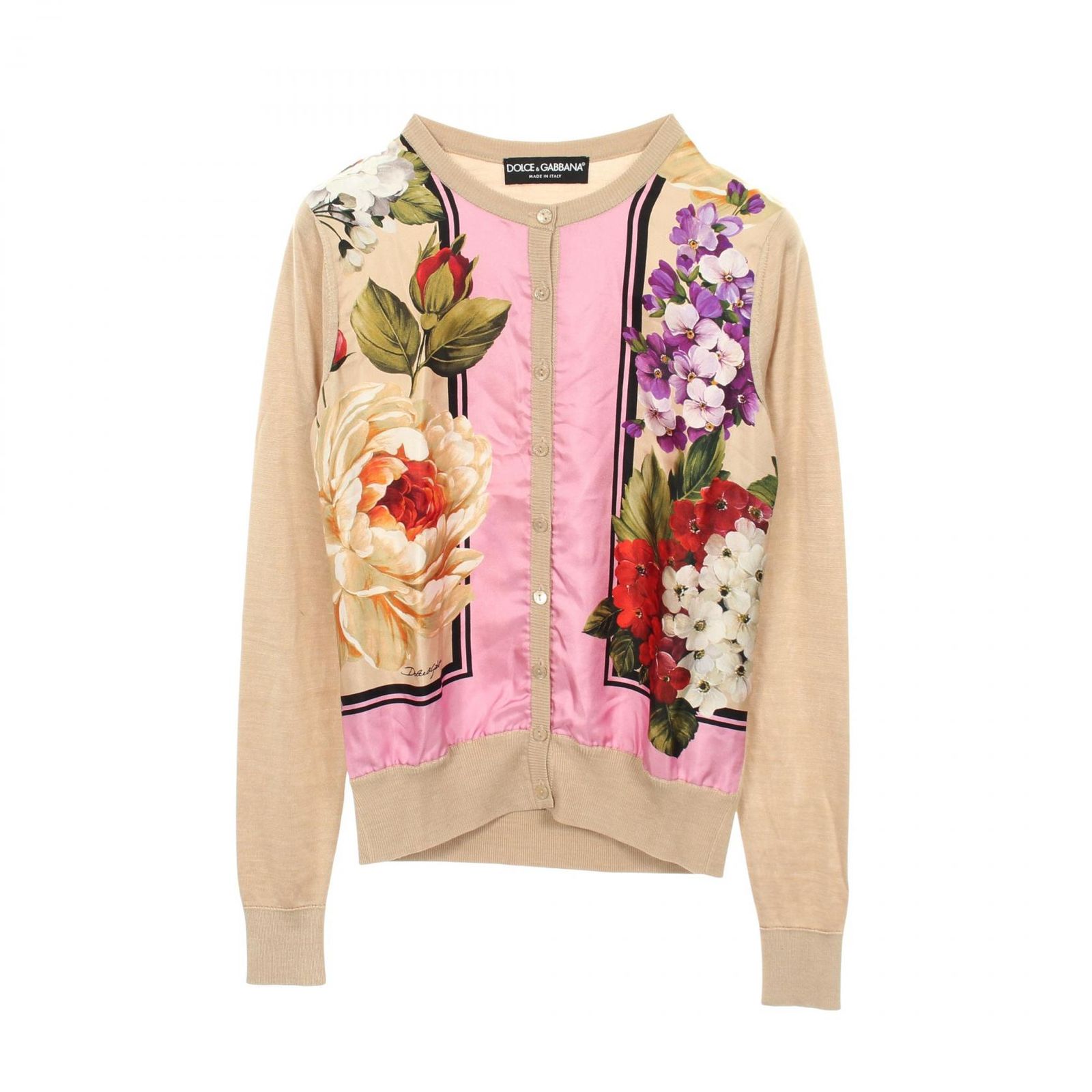 DOLCE & GABBANA ドルチェアンドガッバーナ 花柄 カーディガン
