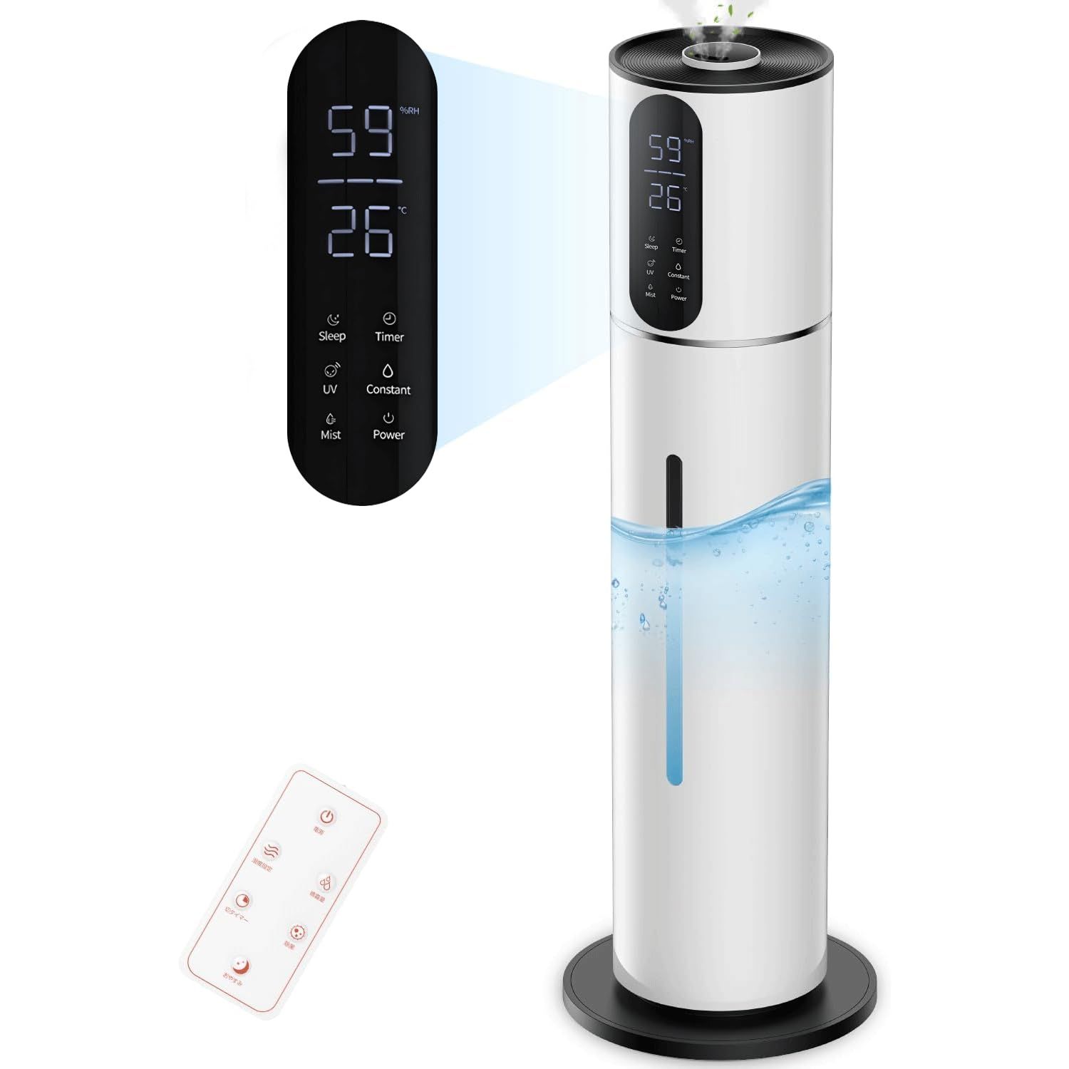 加湿器 8L 大容量 保湿【4重除菌?化技術 & 知能恒湿】 超音波式 AIスマート湿度調整 加湿器. おしゃれ 一体型 タワー型 アロマ対応 加湿空気清浄機 省エネ 吹出口360°調整 マイナスイオン 銀イオン抗菌素材 静音 除湿 上から給 15b42e75