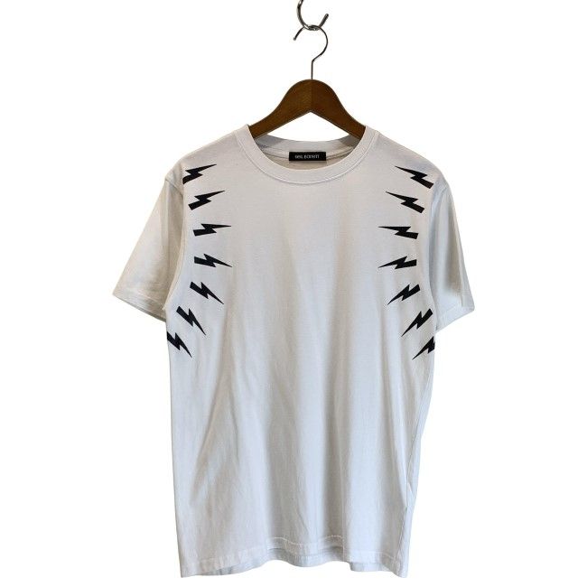 【中古】　NEIL BarreTT　Tシャツ　半袖　トップス　クルーネック　プリント　古着　/1156