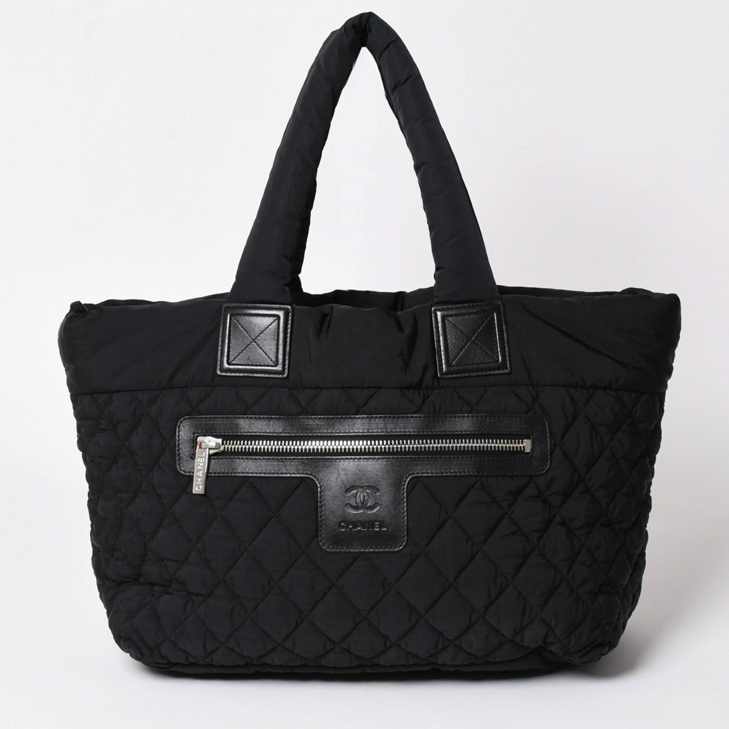 極美品 CHANEL シャネル コココクーン ナイロントートバッグ ナイロン 