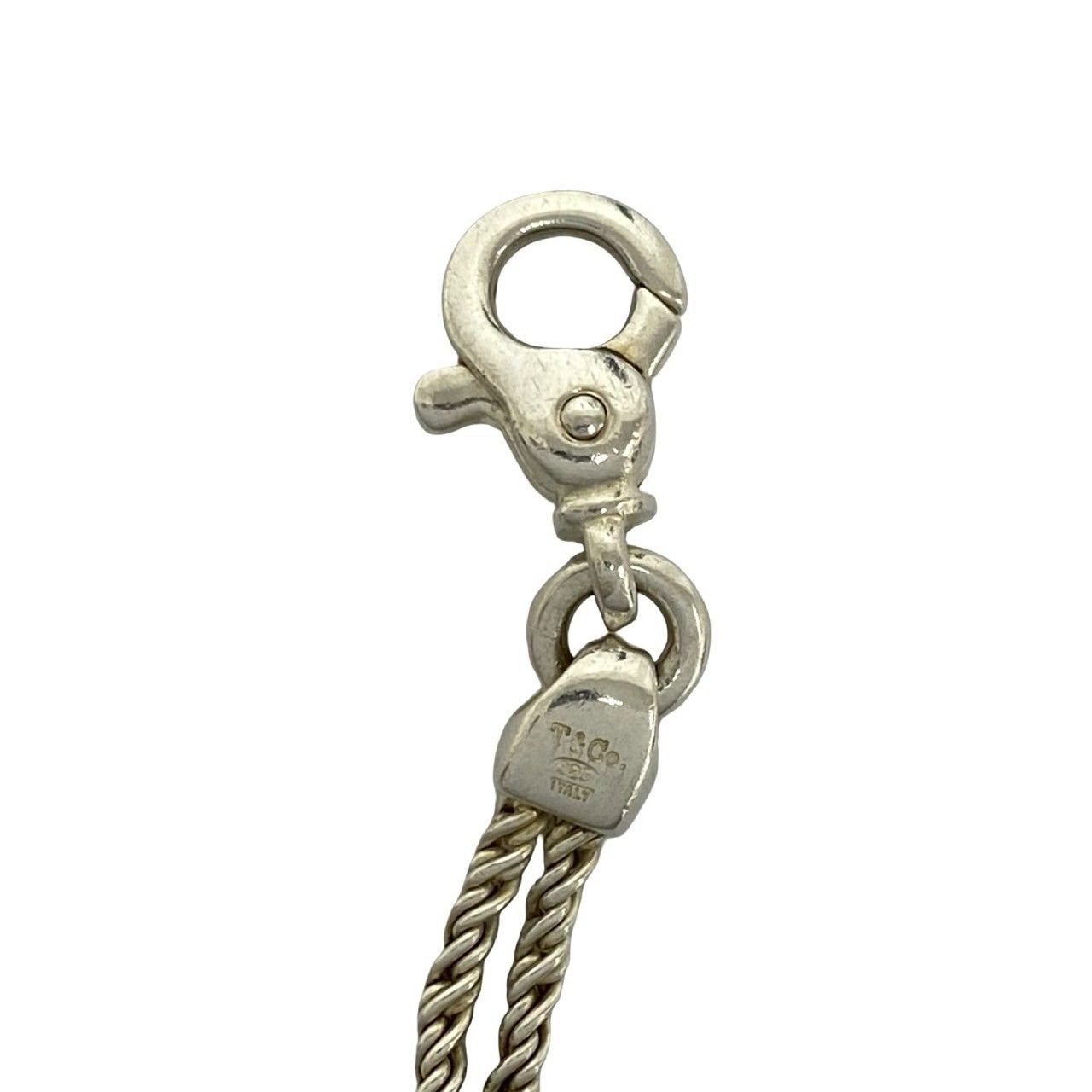 極 美品 TIFFANY&Co. ティファニー ヴィンテージ ダブルロープ ノット