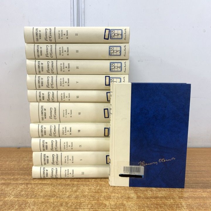 ▲01)【1点限り!】【除籍本】THE COMPLETE WORKS OF Flannery O'Connor/全11巻揃いセット/フラナリー・オコナー/作品集/海外文学研究/B