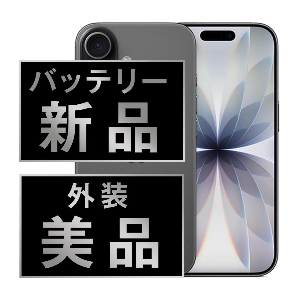 バッテリー100% 【中古】 iPhone17 256GB ブラック SIMフリー 本体 Aランク スマホ アイフォン アップル apple 【送料無料】 ip17mtm3038a