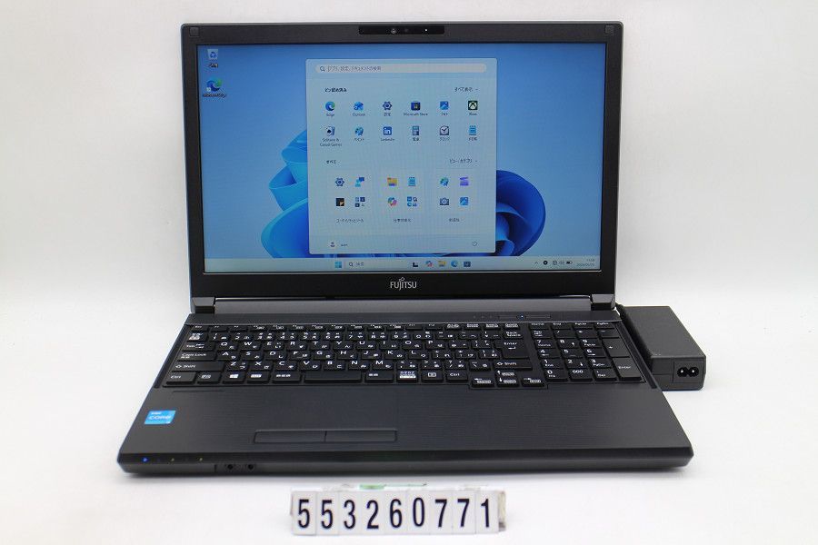富士通 LIFEBOOK A5511/G Core i3 1125G4 2GHz/8GB/256GB(SSD)/DVD/15.6W/FWXGA(1366x768)/Win11 【553260771】