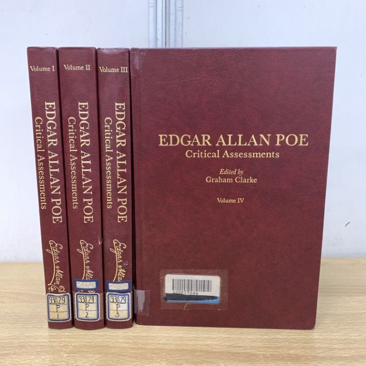 ▲01)【1点限り!】【除籍本】Edgar Allen Poe Critical Assessments 全4巻揃いセット/エドガー・アラン・ポー/批評的評価/洋書/B
