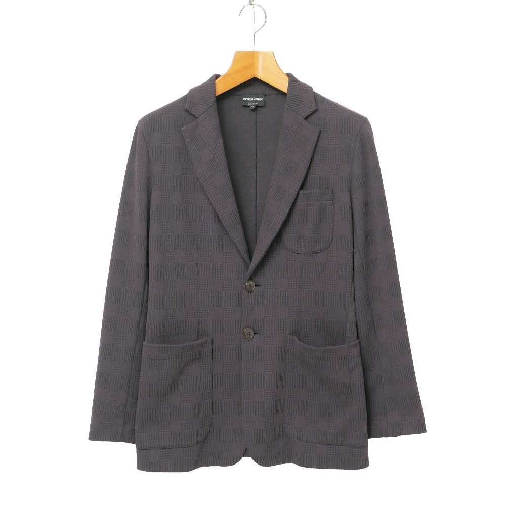ジョルジオアルマーニ テーラードジャケット サイズ46 イタリア製 ウール 美品 GIORGIO ARMANI ジョルジオアルマーニ テーラードジャケット サイズ46