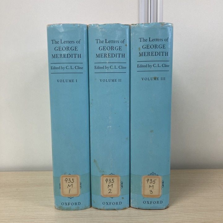 △01)【1点限り!】【除籍本】The Letters of George Meredith 全3巻