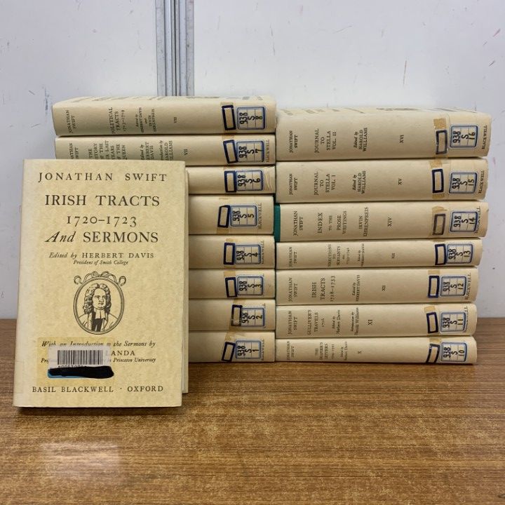 ■01)【1点限り!】【除籍本】ジョナサン・スウィフト 14巻+補巻2巻 計16冊揃いセット/Jonathan Swift/洋書/B