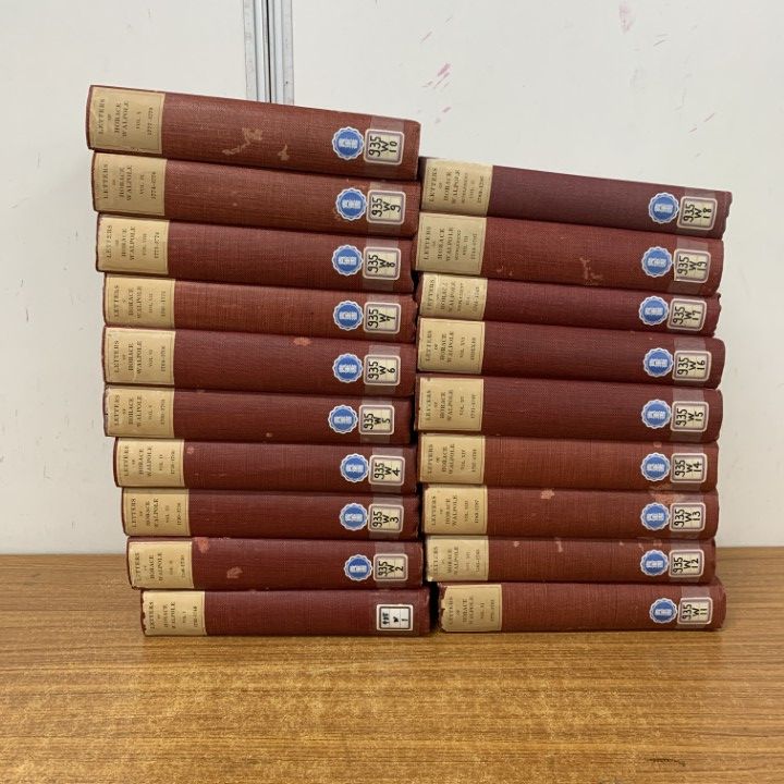 ■02)【1点限り!】【除籍本】The Letters of Horace Walpole 16巻+補巻3巻 計19冊揃セット/ホレス・ウォルポール//B